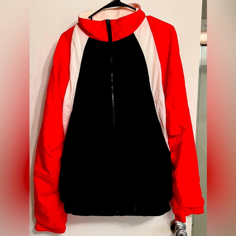 Vintage Christian Dior XL full zipper windbreaker jacket.